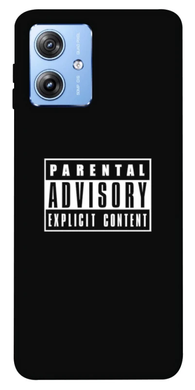 Чохол на Motorola Moto G84 Parental Advisory Label фото 1 з 1