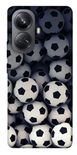 Чехол на Realme 10 Pro+ Футбольные мячи фото 1 из 1