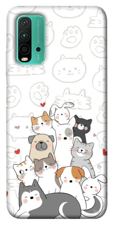 Чохол на Xiaomi Redmi Note 9 4G / Redmi 9 Power Funny Pets фото 1 з 1