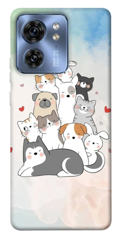 Чехол на Motorola Edge 40 Funny Pets ver.2 фото 1 из 1