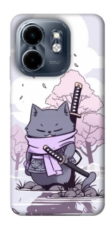 Чехол на Infinix Smart 9 4G / Hot 50i Samurai cat фото 1 Чехол на Infinix Smart 9 4G / Hot 50i Samurai cat фото 1 из 1