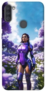 Чехол на Samsung Galaxy A11 Cyber space girl ver.4 фото 1 из 1