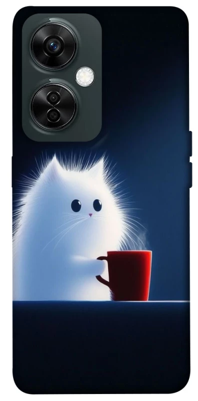 Чохол на OnePlus Nord CE 3 Lite Чохол кіт з кавою фото 1 з 1