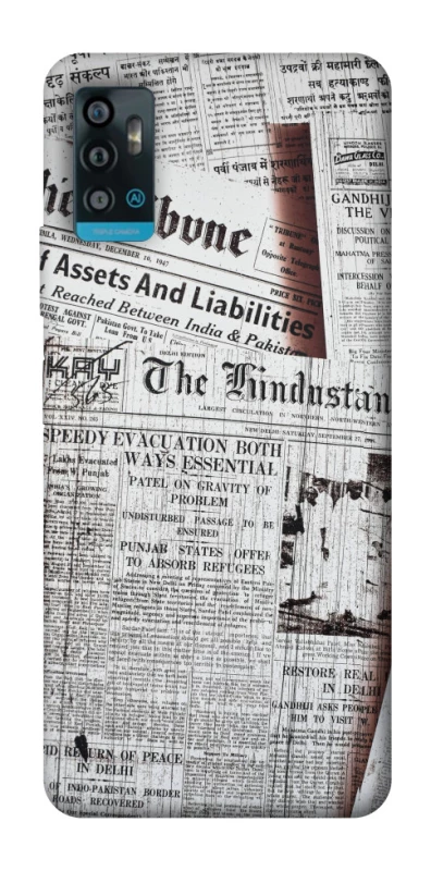 Чехол на ZTE Blade A71 Газеты фото 1 из 1