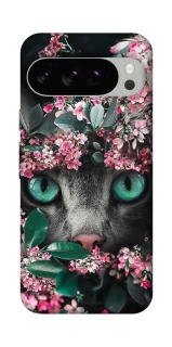 Чохол на Google Pixel 10 Pro Кіт в квітах фото 1 з 1