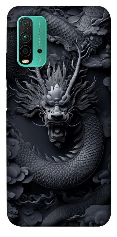 Чохол на Xiaomi Redmi Note 9 4G / Redmi 9 Power black dragon фото 1 з 1