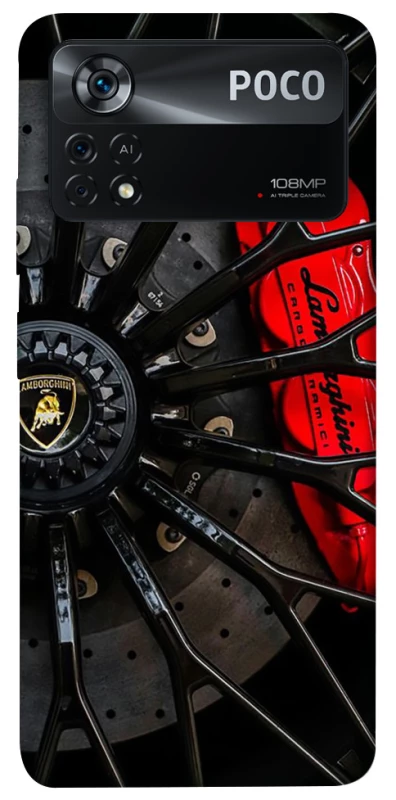 Чехол на Xiaomi Poco X4 Pro 5G Wheel Lamborgini фото 1 из 1