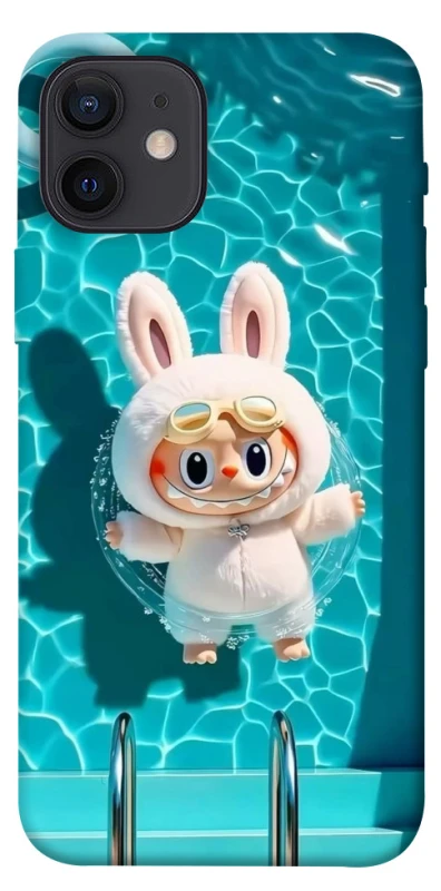 Чохол на Apple iPhone 12 (6.1") Labubu in the pool ver.2 фото 1 з 1