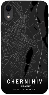 Чехол на Apple iPhone XR (6.1") Chernihiv map фото 1 из 1