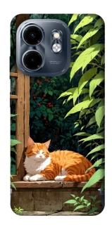 Чехол на Infinix Smart 9 4G / Hot 50i red cat фото 1 из 1