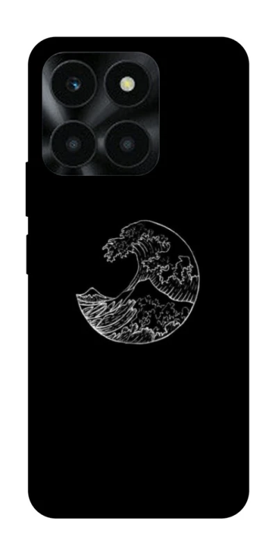 Чохол на Huawei Honor X6a Black tsunami фото 1 Чохол на Huawei Honor X6a Black tsunami фото 1 з 1