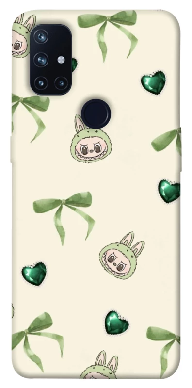 Чохол на OnePlus Nord N10 5G Labubu Green Heart фото 1 з 1