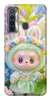 Чехол на TECNO Camon 17 Labubu & Flowers ver.2 фото 1 из 1
