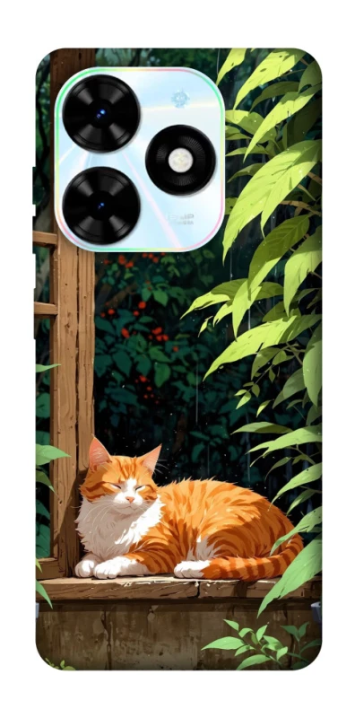 Чехол на TECNO Spark Go 2024 red cat фото 1 из 1