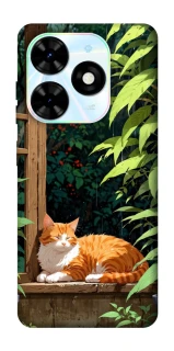 Чехол на TECNO Spark Go 2024 red cat фото 1 из 1