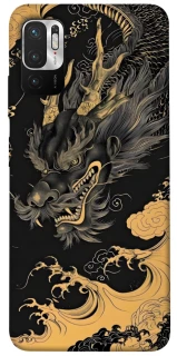 Чехол на Xiaomi Redmi Note 10 5G gold dragon фото 1 из 1