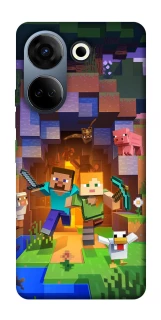 Чохол на TECNO Camon 20 Pro (CK7n) Minecraft game фото 1 з 1