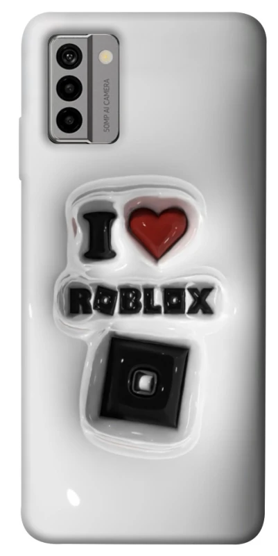 Чехол на Nokia G22 I love Roblox фото 1 из 1