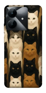 Чехол на Realme Note 60x Colorful Cat Collage фото 1 Чехол на Realme Note 60x Colorful Cat Collage фото 1 из 1