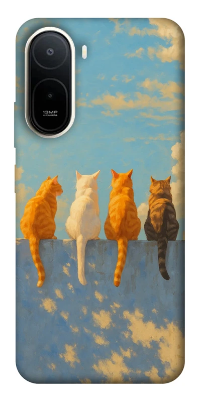 Чехол на Xiaomi Redmi A7 Pro 4G cats on wall фото 2 из 2
