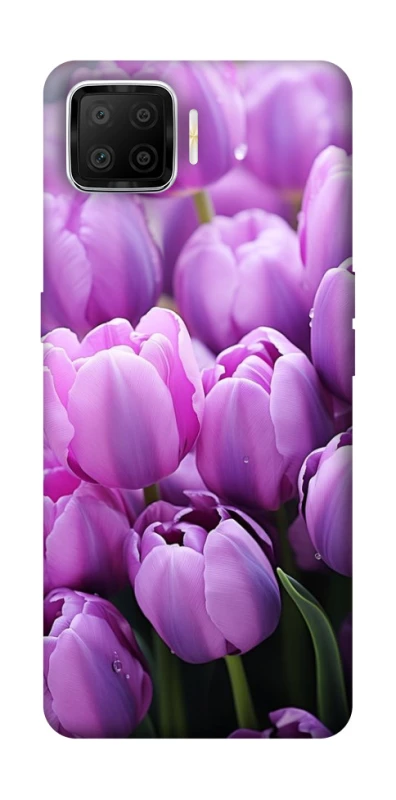 Чехол на Oppo A73 (2017) Фиолетовые тюльпаны фото 1 из 1