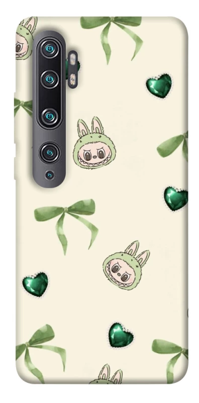 Чехол на Xiaomi Mi Note 10 / Note 10 Pro / Mi CC9 Pro Labubu Green Heart фото 1 из 1