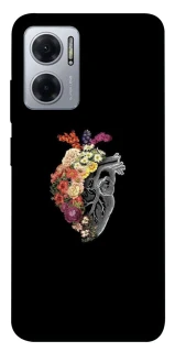 Чохол на Xiaomi Redmi Note 11E Heart with flowers фото 1 Чохол на Xiaomi Redmi Note 11E Heart with flowers фото 1 з 1