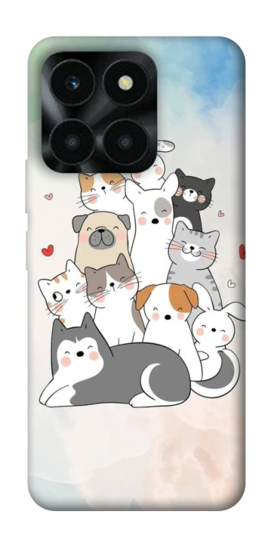 Чохол на Huawei Honor X6a Funny Pets ver.2 фото 1 з 1