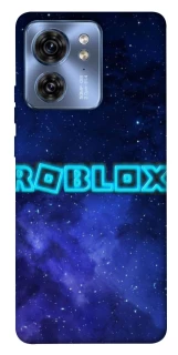 Чохол на Motorola Edge 40 Roblox Space Logo Blue фото 1 з 1
