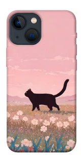 Чехол на Apple iPhone 13 mini (5.4") cat on a field фото 1 из 1