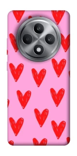 Чехол на Oppo Reno 12 F 4G Red hearts 2 фото 1 из 1