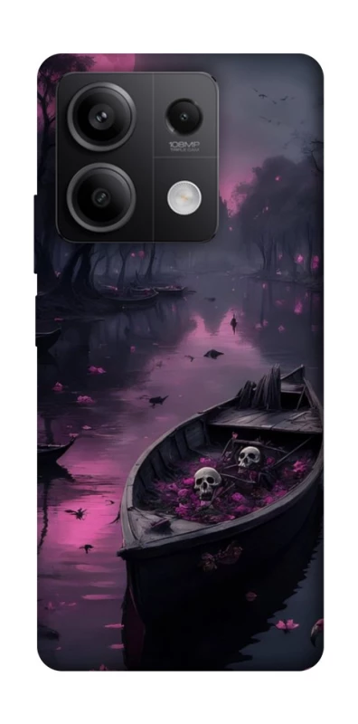 Чехол на Xiaomi Redmi Note 13 5G Boat and flamingo фото 1 из 1