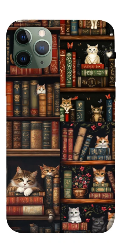 Чехол на Apple iPhone 11 Pro (5.8") Cats & Books фото 1 из 1