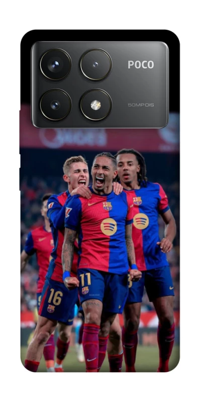 Чохол на Xiaomi Poco F6 Pro FC Barcelona team фото 1 з 1