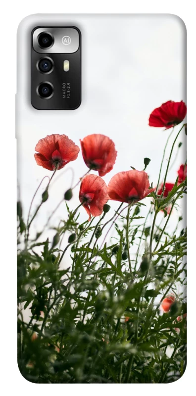Чохол на ZTE Blade A72 Поле маків фото 1 з 1
