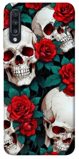 Чохол на Samsung Galaxy A70 (A705F) skull and rose фото 1 з 1
