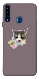 Чохол на Samsung Galaxy A20s cat matcha фото 1 з 1
