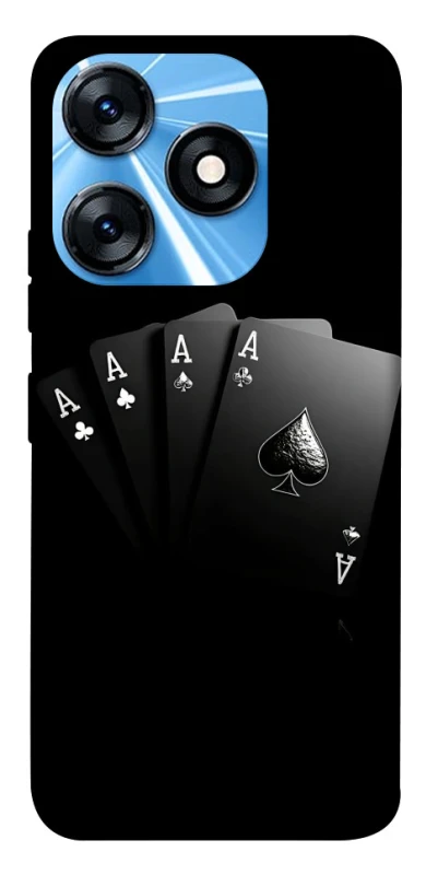 Чехол на TECNO Spark 10 Black Cards фото 1 из 1