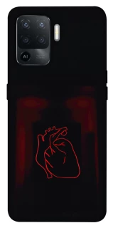 Чехол на Oppo Reno 5 Lite Красное сердце фото 1 из 1