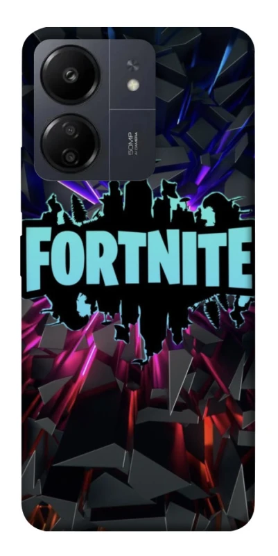 Чехол на Xiaomi Poco C65 Fortnite logo ver.3 фото 1 из 1