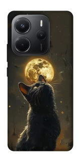 Чехол на Xiaomi Redmi Note 14 4G (Int. version) Кот под луной v2 фото 1 из 1