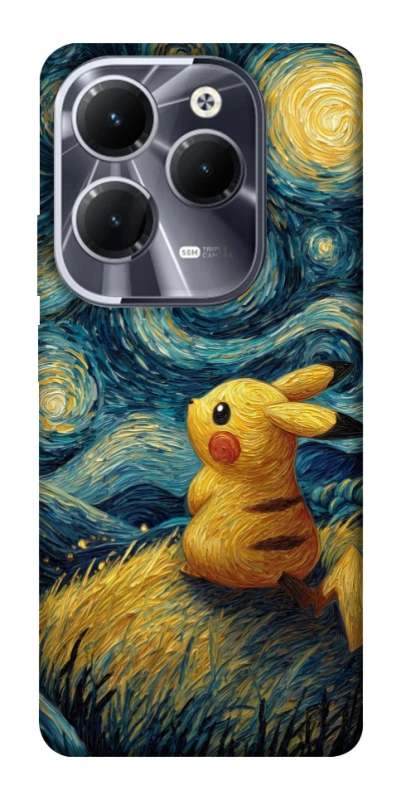 Чохол на Infinix Hot 40 Pikachu and Van Gogh фото 1 з 1