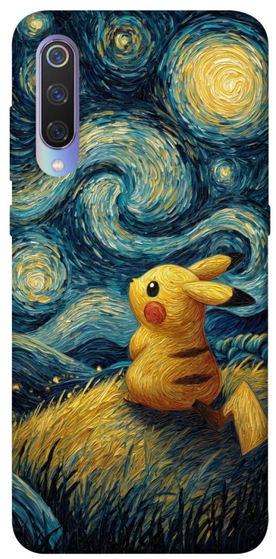 Чохол на Xiaomi Mi 9 Pikachu and Van Gogh фото 1 з 1