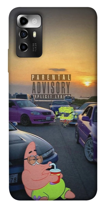 Чехол на ZTE Blade A72 Патрик на гонках фото 1 из 1