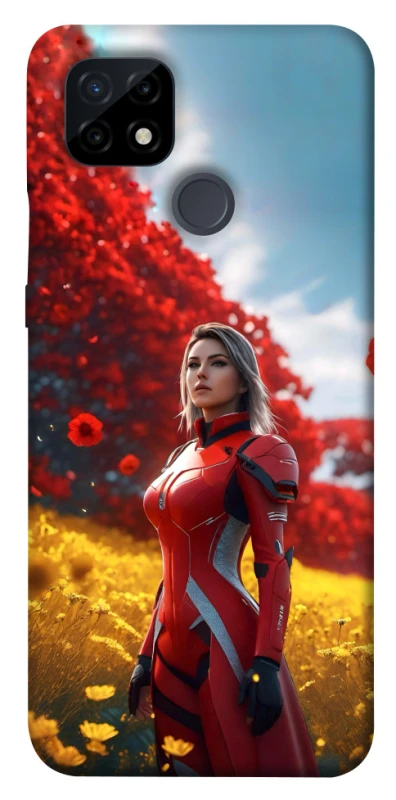 Чохол на Realme C21 Cyber space girl ver.5 фото 1 з 1