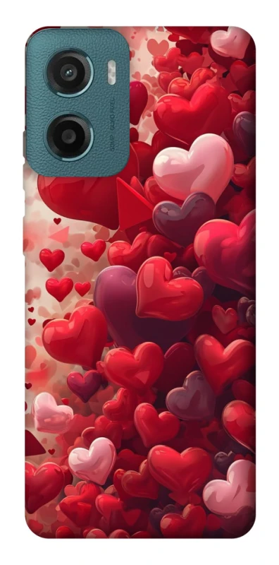Чохол на Motorola Moto G06 Many hearts фото 1 з 1