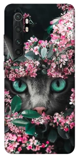 Чохол на Xiaomi Mi Note 10 Lite Кіт в квітах фото 1 з 1
