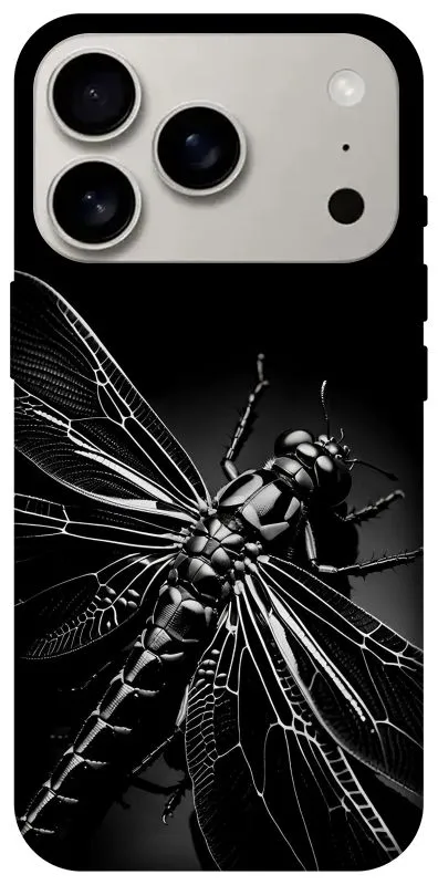 Чохол на Apple iPhone 18 Pro Black dragonfly фото 2 з 2