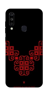 Чохол на ZTE Blade A7 (2020) Чорно-червона вишиванка фото 1 з 1