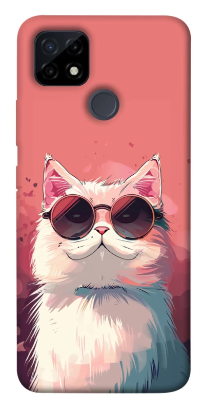 Чохол на Realme C21Y Сat with glasses фото 1 з 1